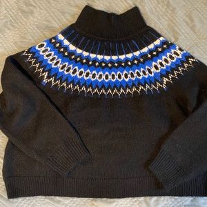 Fair Isle Funnelneck Sweater XL